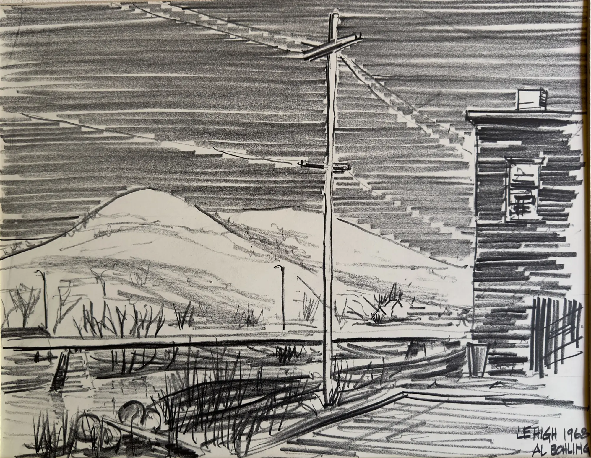 Lehigh, Iowa Sketch 2    1968