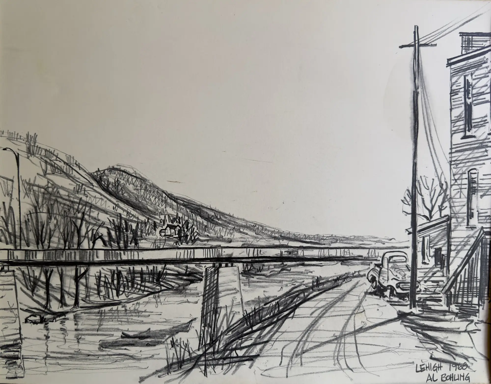 Lehigh, Iowa Sketch 1    1968