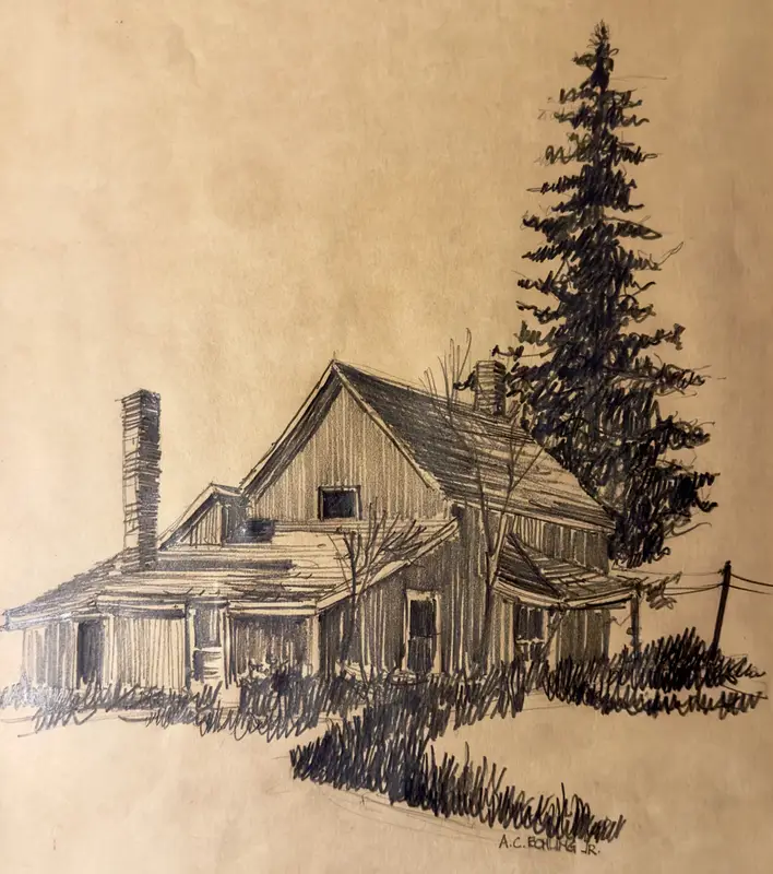 Abandoned Homestead Study 3    1974
